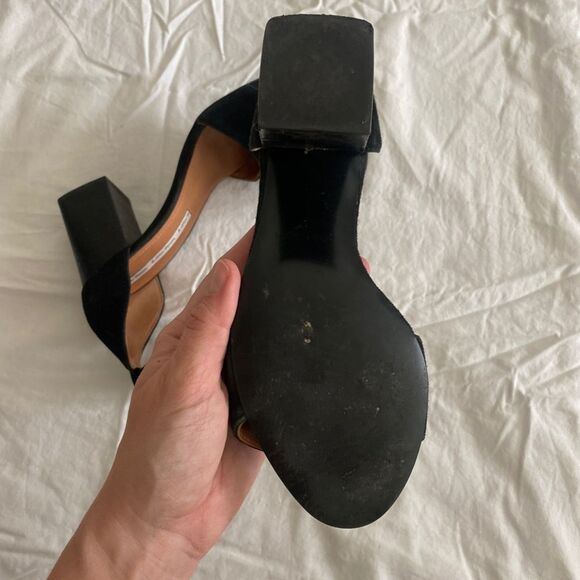 Black Heeled Sandal w/ Gold Buckle from & other stories - Picture 2 of 4